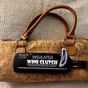 Insulated Wine Clutch with Corkscrew